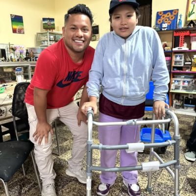 Hoy tuve el honor de visitar a la pequeña Jhonsu en la zona de Valdivieso – Ate